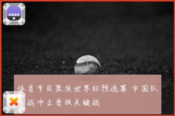 体育节目聚焦世界杯预选赛 中国队备战冲击晋级关键战