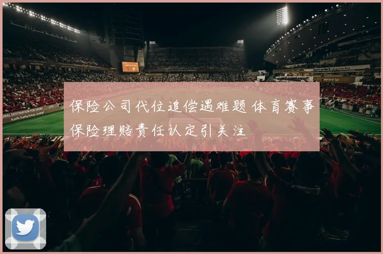 保险公司代位追偿遇难题 体育赛事保险理赔责任认定引关注